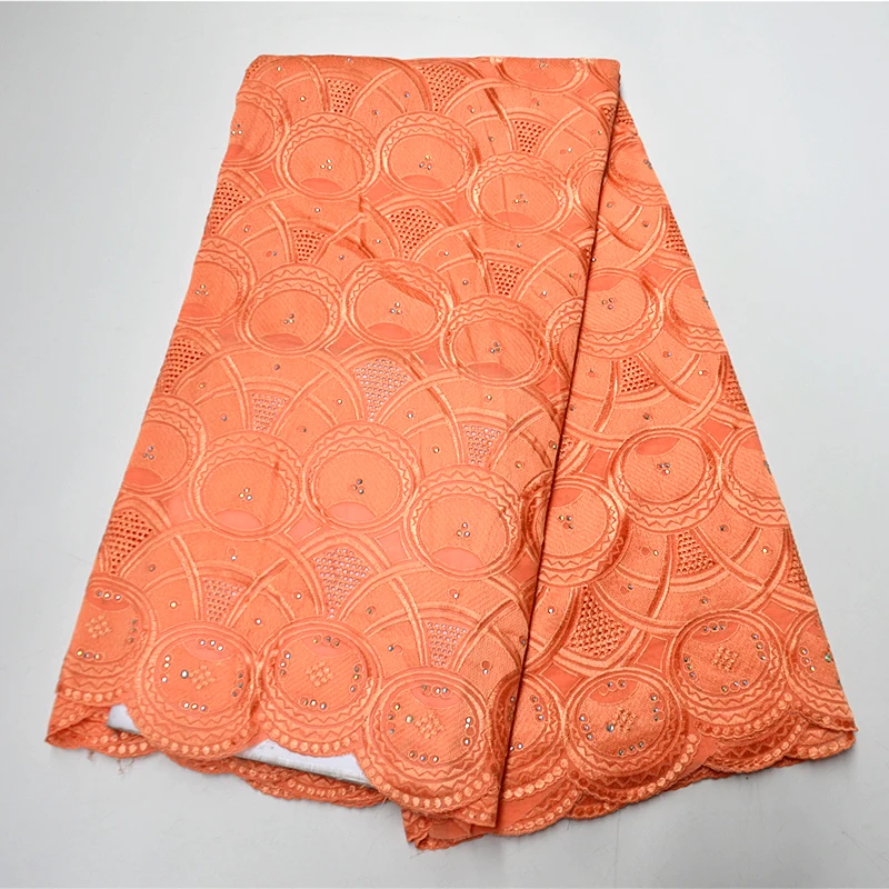 

ANNA New Design High Quality 2020 African Dry Lace Fabric 5 Yards With Stones Swiss Voile Lace Fabric For Fashion Occasion