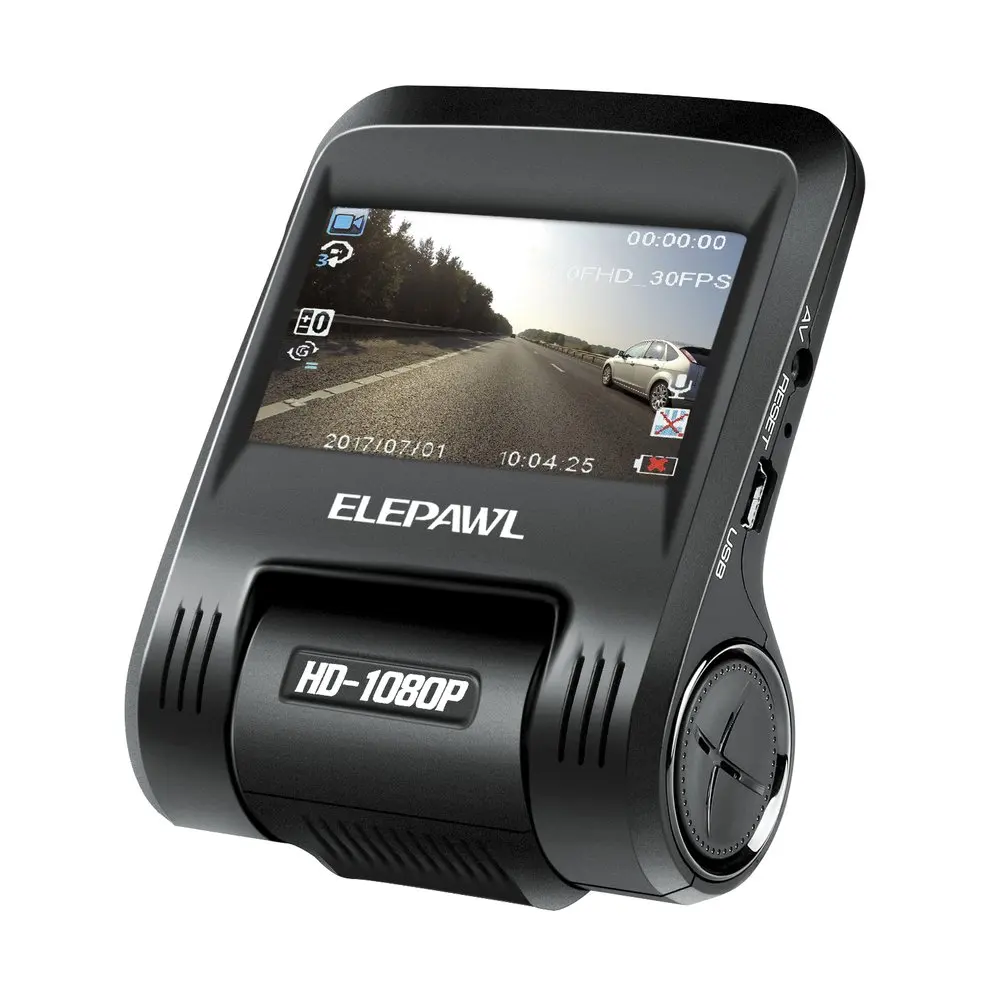 Elepawl HD 1080P Автомобильная камера для вождения видео регистратор приборная панель Камера Встроенная WiFi 200MP 2," ЖК-дисплей 170 градусов объектив