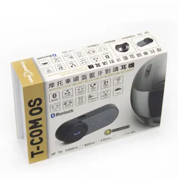 

EU Plug FreedConn T-COMOS Motorcycle Helmet interphone Wireless Earphone Intercom for 3 Rider FM Radio Headphone Springs