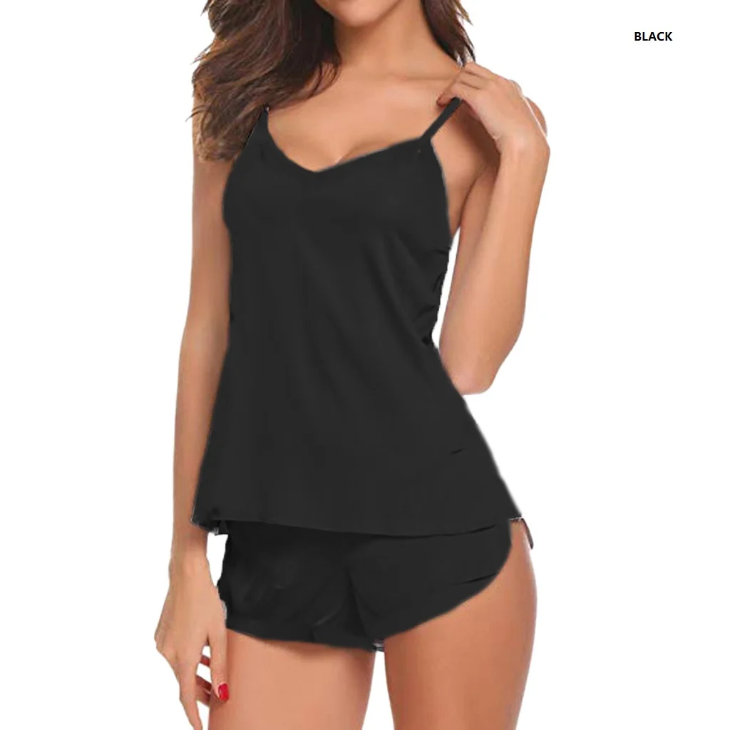 Women Pajama Set Satin Pajamas Nightwear