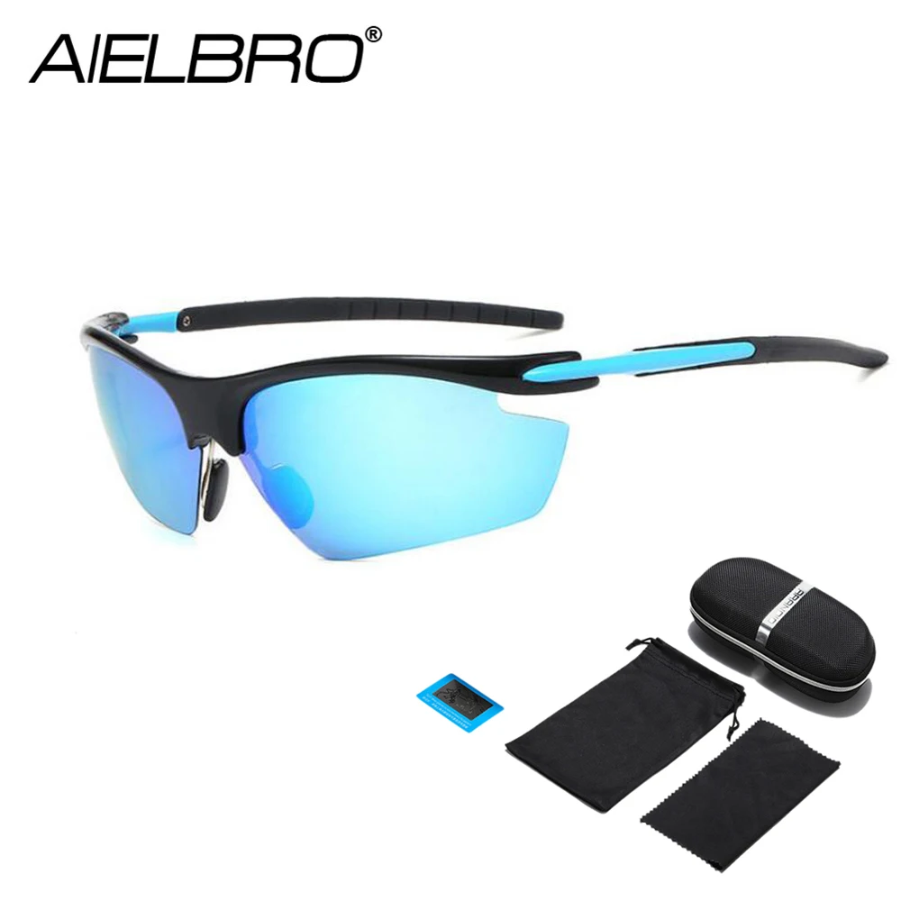 

AIELBRO Sports Polarized Sunglasses Men Driving Fashion Sun Glasses For Woman Male Cycling Goggles Eyewear Fishing Oculos