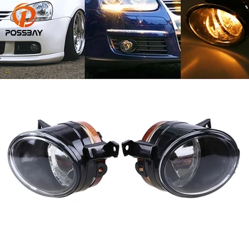 

POSSBAY Front Side Bumper Fog Lights Fit for 2004-2010 VW Jetta / Bora / Golf Mk5 3BD941699B 3BD941700B