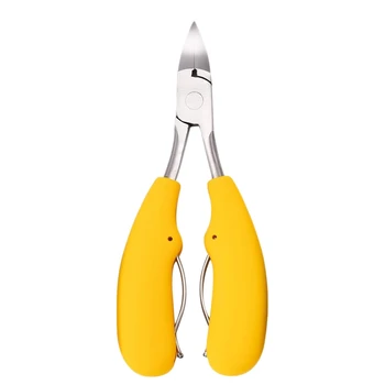 

New Toe Nail Clippers 2Pc Nail Correction Nippers Clipper Cutters Dead Skin Dirt Remover Podiatry Pedicure Care Tool Yellow
