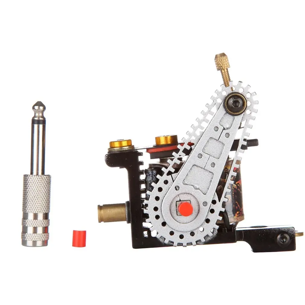 

A4 Iron 12 * 9.9 * 3.8cm 271g Low-Vibration Frame Wire-Cutting Automatic Liner/Shader A4 Iron Wire-cutting Tattoo Machine