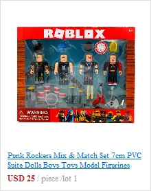 ROBLOX работать на пиццерию игре 4 шт./упак. 7 см ПВХ люкс куклы игрушки Модель Фигурки для коллекционирования, рождественские подарки для детей