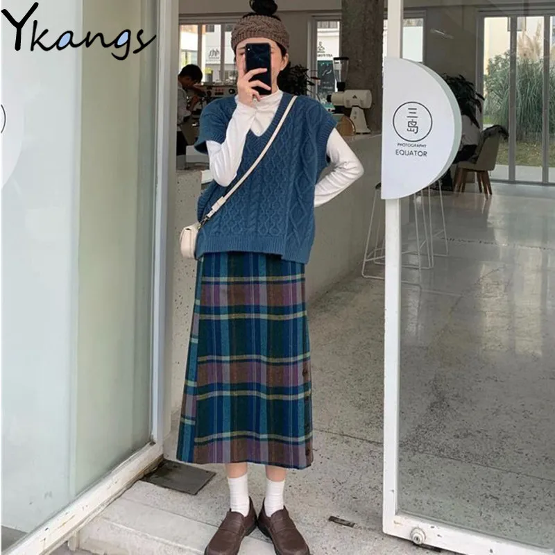 Женский Осенний винтажный комплект из 3 предметов белая приталенная рубашка с