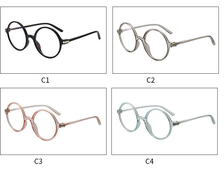 Прозрачные круглые очки оправа для женщин ясная близорукость очки мужские винтажные очки оправа для корригирующих очков