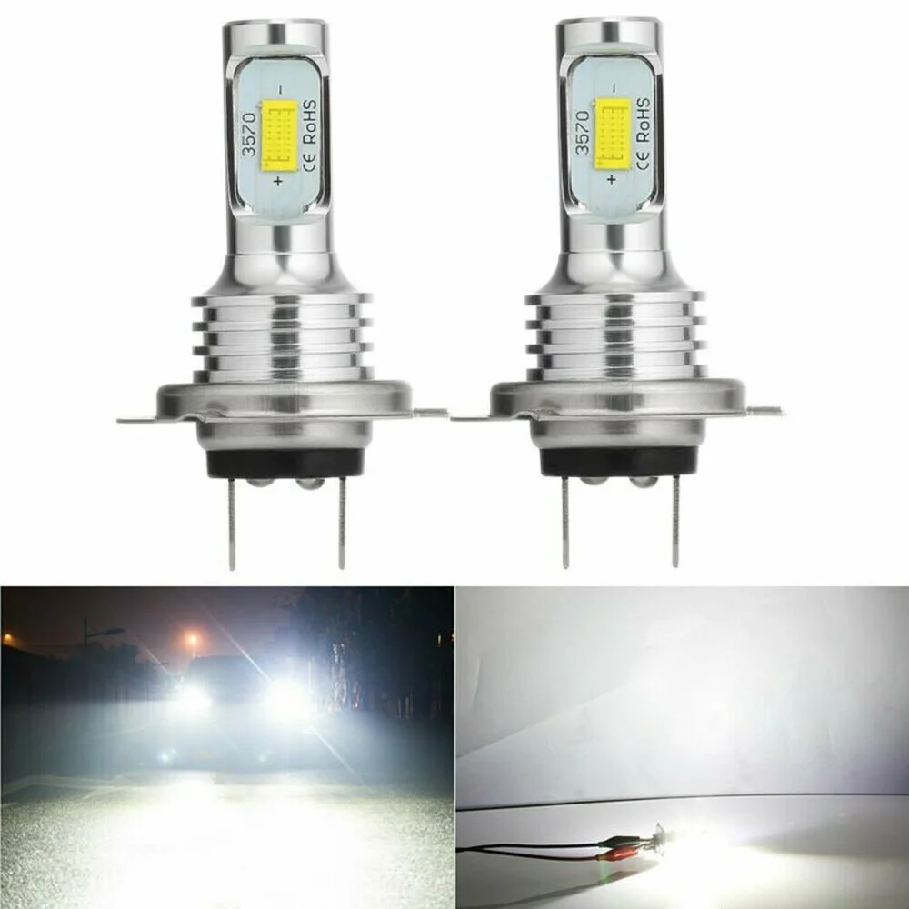 2 шт. AC/DC 12 V-24 V H7 светодиодный фары для авто Conversion Kit супер высокий низкий пучок 4000LM 6000 К 80 Вт белый автомобиль светодиодный фары лампы фар