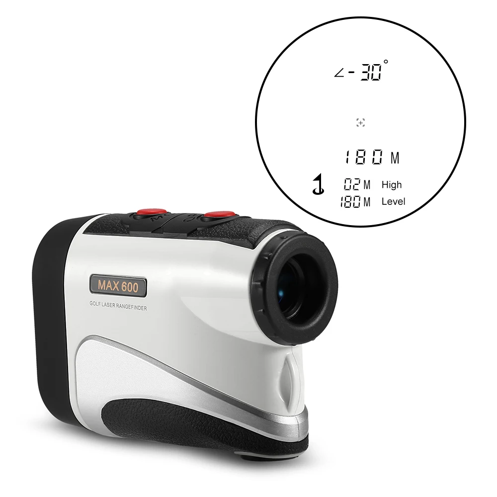 

New 600M Hunting Range Finder Monocular Golf Laser Rangefinder 6X Distance Meter Angle Height Range Finder for Golf Horse Racing