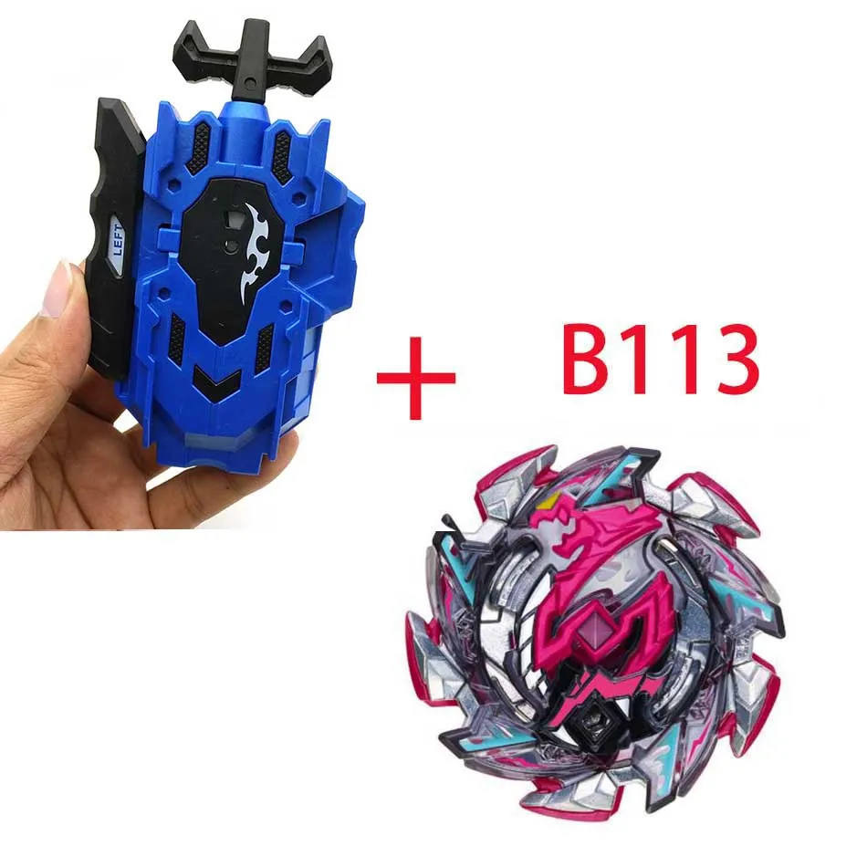 Спиннинг Bayblade BURST B-104 B-105 с средство для запуска Beyblade Bay blade металл пластик Fusion 4D Подарочные игрушки для детей - Цвет: B113