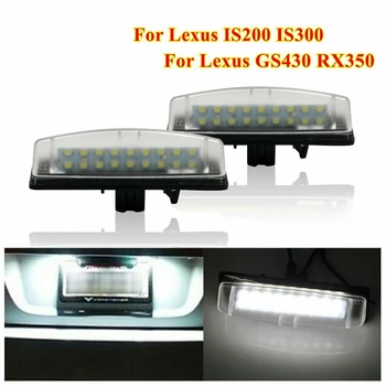 

2x For Lexus Is300 Is200 Ls430 Led License Plate Lights Lamps Direct Fit White