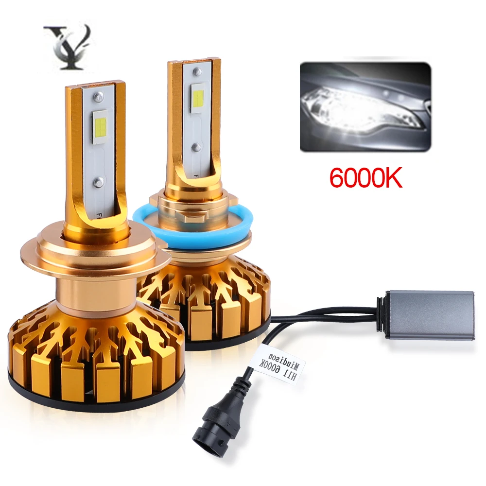 H7 Led комплект автомобильных фар лампы H4 Led Hi-Lo луч Canbus H11 H8 H9 H1 H3 9006 HB4 9012 HIR2 12V 6000K турбо авто лампа Voiture