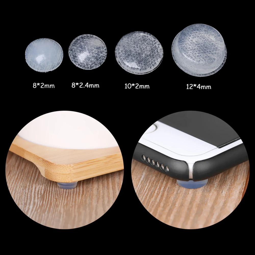 

High Quality 4 Size Durable Collision Cushion Prevent Noisy Bumper Silicone Pads Self-adhesive Damper Furniture Door Stopper