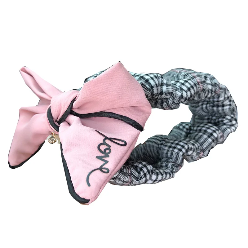 Diamond Bowknot Car Interior Rear View Mirror Cover Auto Rearview Mirror Elastic Sleeve Case Decoration Accessories For Girls