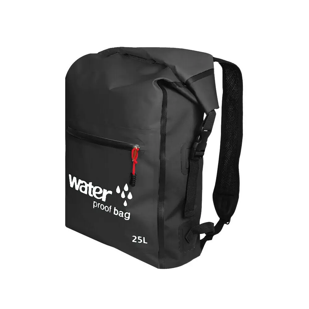 

PVC Waterproof Dry Bag Backpack 1pc Sealed Beach 25L Accessory Kayaking Boating Outdoor Sports 476g Surfing
