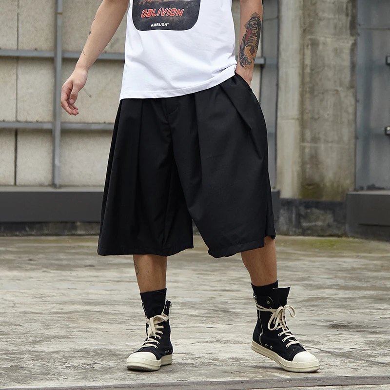 Men's new style retro ancient ways irregular design dark day department youth fashion leisure loose shorts