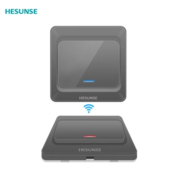 

Hesunse Free Shipping New Sigle Fire Wire Grey color 1-3 way with 90V-250V wireless remote switch touch switch
