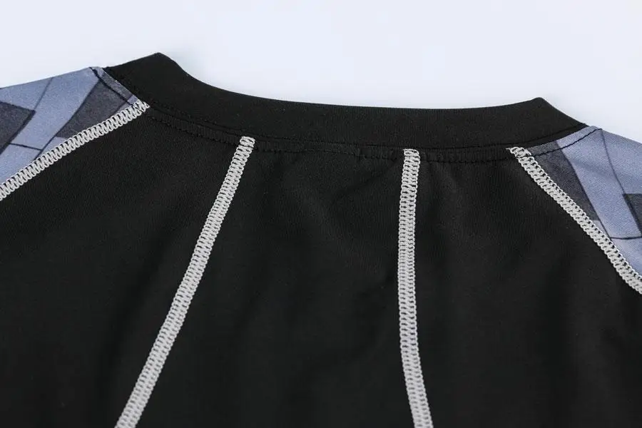 Мужская одежда компрессионная мужская футболка+ леггинсы Рашгард комплект с длинными рукавами топ для фитнеса мужской спортивный костюм термобелье база