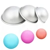 2pcs Semicircle Sphere Bath Mold Aluminium Alloy Bath Bomb Molds DIY Bathing Tool Salt Ball Homemade Crafting Gifts Mould 1