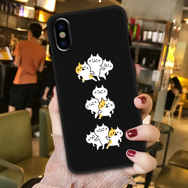 Забавный чехол для телефона с изображением танцующей кошки iPhone 7 Plus 11 Pro MAX 8 6s