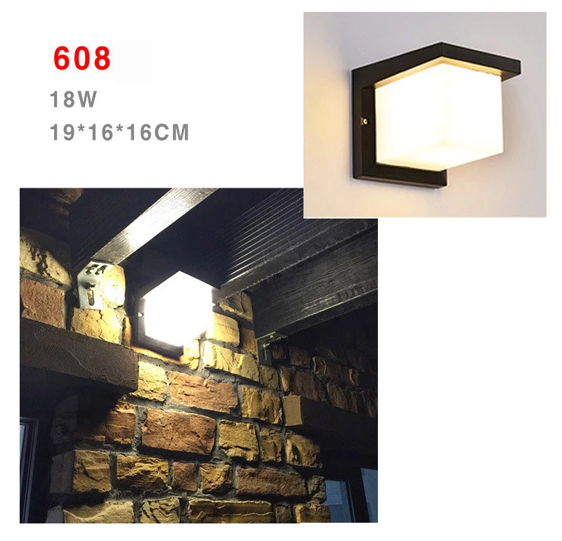 Открытый настенный светильник Led Ip66 водонепроницаемый патио наружный светодиодный необычные идеи освещение лестницы светильники