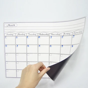 

Erasable Calendar For Fridge Month Rewritable Daily Planner Reminder Memo Practical Magnetic Whiteboard Kitchen Durable Weekly