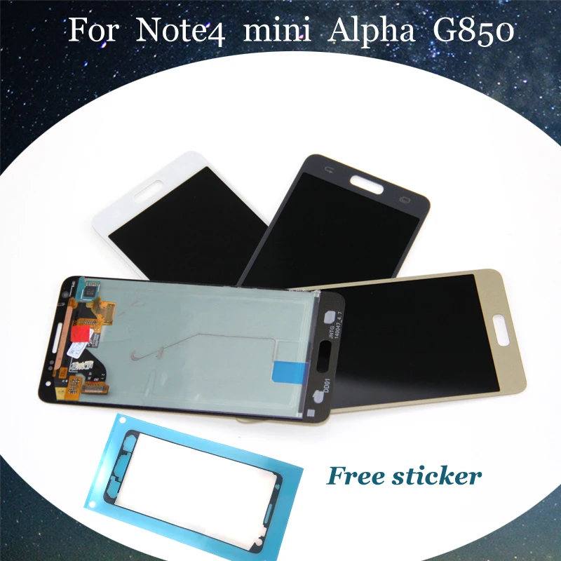 Супер AMOLED экран для SAMSUNG Galaxy Alpha ЖК дисплей Note 4 MINI G850 G850F SM сенсорный дисплей|Экраны