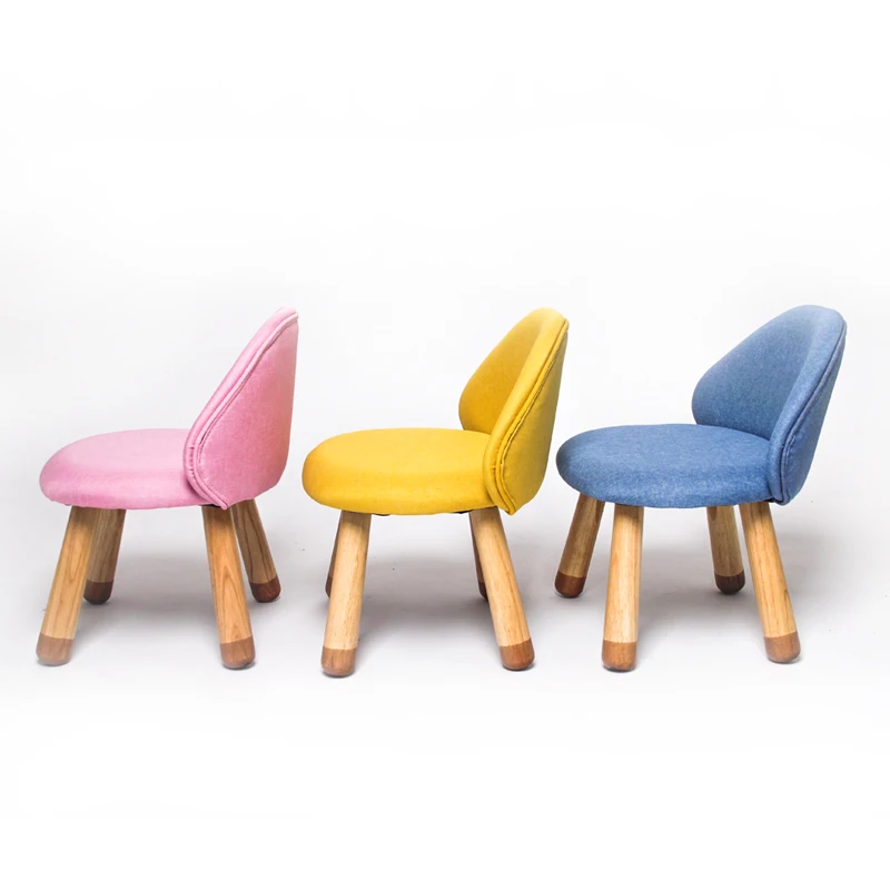 

Solid Wood Children's Chair Baby Low Stool Kindergarten Writing Learning Chair Cartoon Cute Animal Back Small Bench