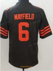 Майки 6 Baker Mayfield 13 Odell Beckham Jr 24 Nick Chubb 95 Myles Garrett 80 Jarvis Landry 21 Denzel Ward 17 Browns для мужчин и молодежи - Цвет: 5