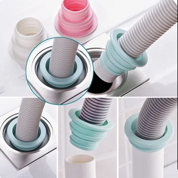 

1Pcs Control Drain Seal Ring Sealing Plug Deodorant Telescopic Tank Sewer Ring Washer Pest Sewer Pipe Deodorization