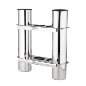 

Marine 316 Stainless Steel Fishing 2 Rod Holder Rack Rest Mount Lure Pliers Storage for Boat