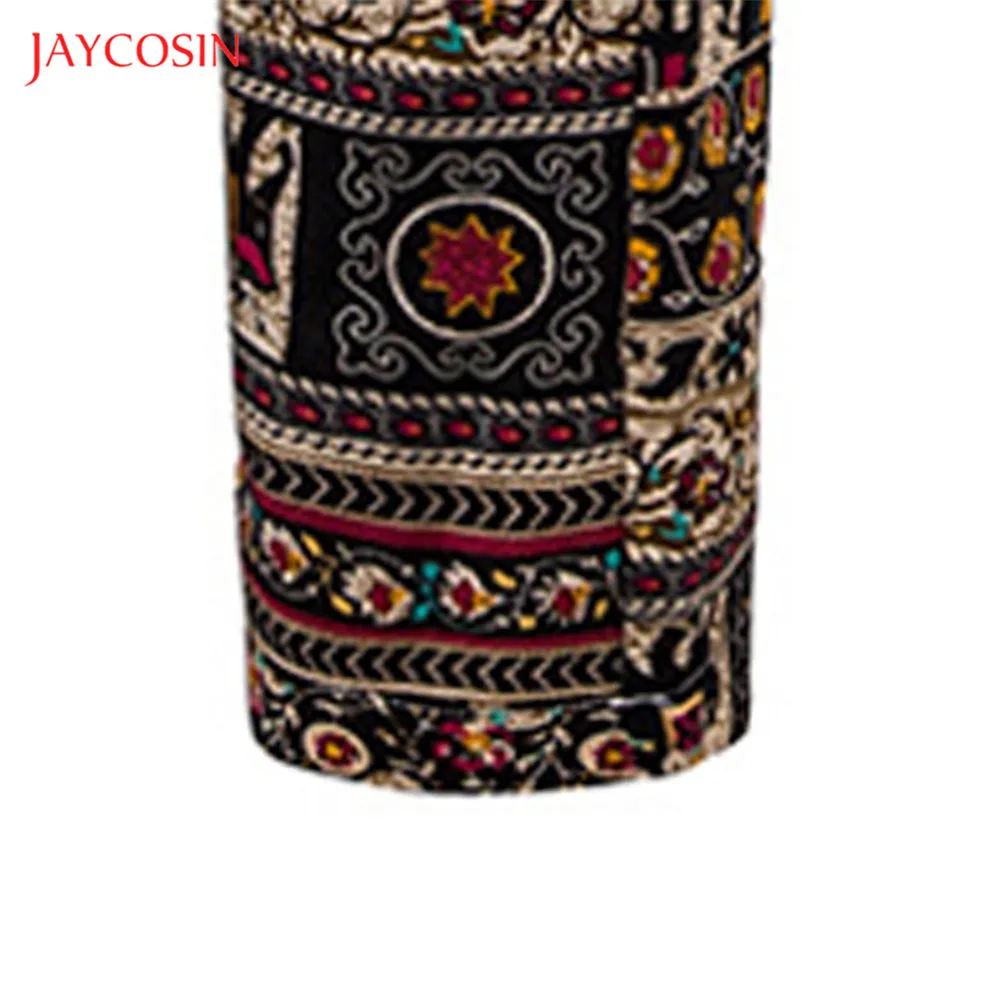 Joycosin, зимние мужские длинные штаны, повседневные Модные мужские штаны, Ретро стиль, этнический принт, прямые, цилиндрические, официальные, нарядные брюки