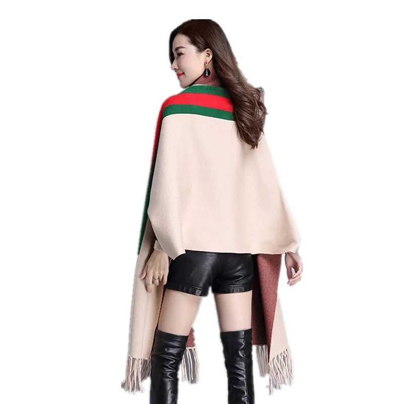 cape femme hiver knitted poncho turtleneck maglioni poncho poncho cloak winter party dress cape femme hiver knitted poncho turtleneck maglioni poncho poncho cloak winter party dress