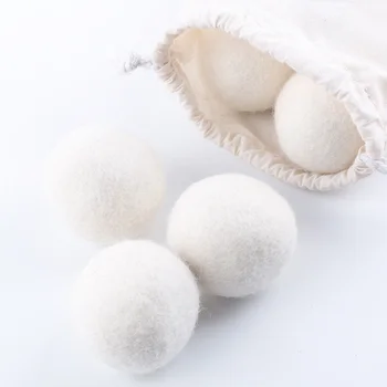 

​3PCS 6CM Natural Softener Drying Balls Reusable Wool Dryer Balls Household Washing Machine Washing Clothes Accessories