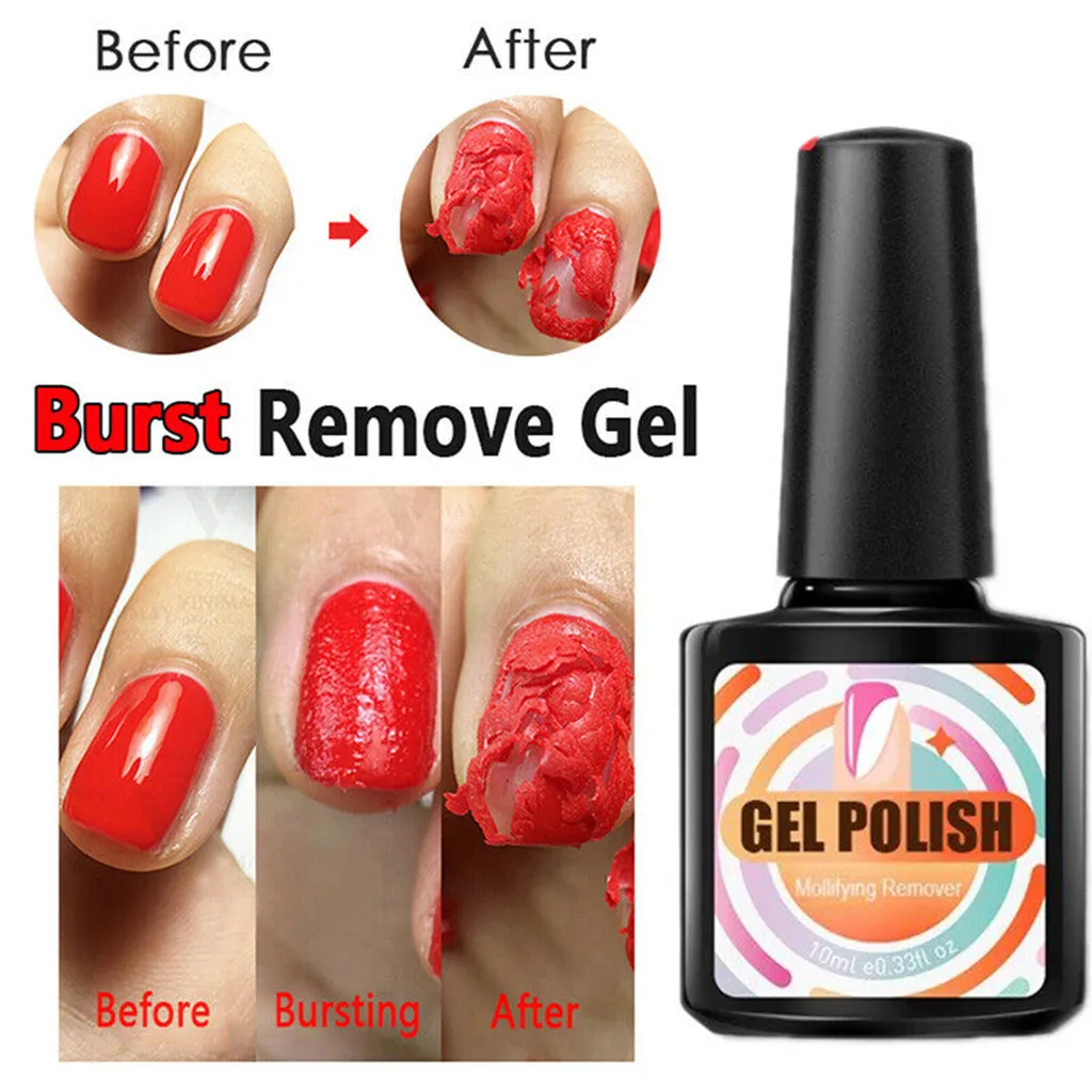 10ml-NEW Burst волшебный лак для ногтей удаляющий гель акриловый отмачиваемый очищающий гель для полировки ногтей волшебный средство для снятия макияжа