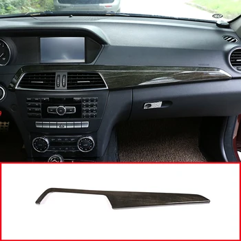 

6Style Car Styling ABS Interior Console Decoration Panel Cover Trim Sticker For Mercedes Benz C Class W204 2010-2013 Accessories