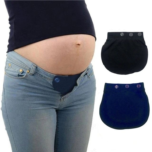 Maternity Belt Extension Buckle Fat Belly Waist Extension Elastic Band Elastic Band: A Comfortable Choice for Pregnant Women