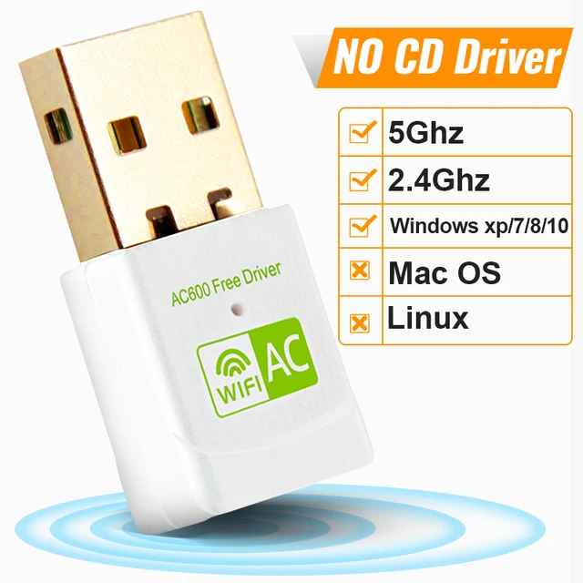 Wireless Usb Wifi Adapter 600mbps Wi Fi Dongle Pc Network Card Dual Band Wifi 5 Ghz Adapter Lan Usb Ethernet Receiver Ac Wi Fi Usb Wifi Adapter Wireless Usb Wifi Adapterwifi Adapter Aliexpress