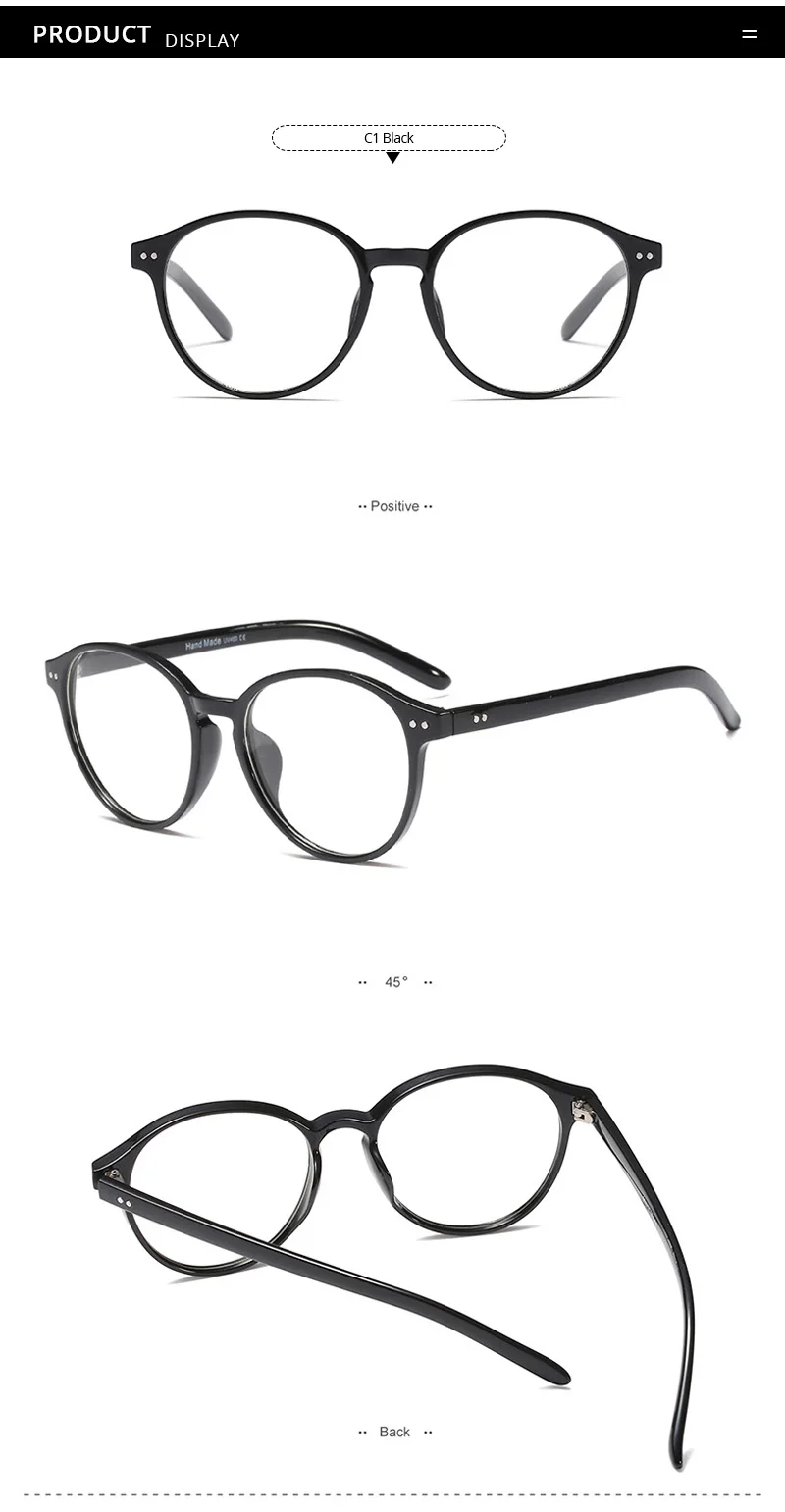 Pro Acme ацетатные круглые очки с заклепками, оправа для мужчин и женщин, очки для близорукости по рецепту, оптические модные компьютерные прозрачные очки PC1315