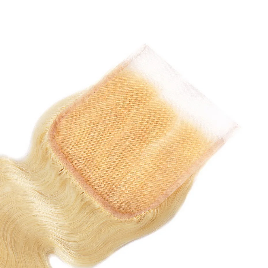 Ms lula 613 6x6 волнистые бразильские волосы Remy с детскими волосами блонд цвет человеческие волосы часть 8-20 дюймов для женщин