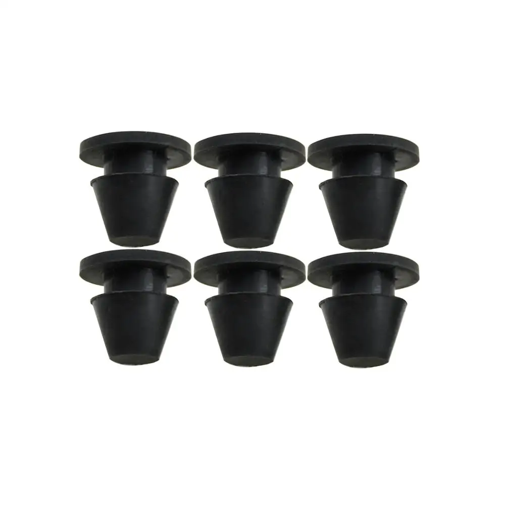 Motorcycle Rubber Side Cover Grommets 6pcs For Harley Touring Street Glide Electra Glide Road FLHR 1996-motorcycle side cover grommets