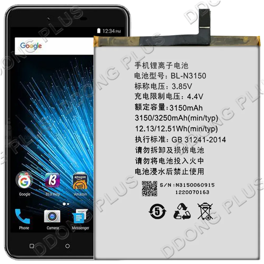 Аккумулятор BL-N3150 для Blu Vivo 5 V0050UU GiONEE Elife S6 GN9010L GN9010 сменная Запасная часть |
