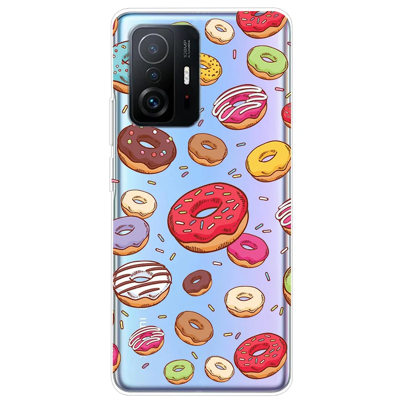 Soft TPU Silicone Clear Cartoon Case for Xiaomi 11T Pro - Transparent Protective Phone Cover