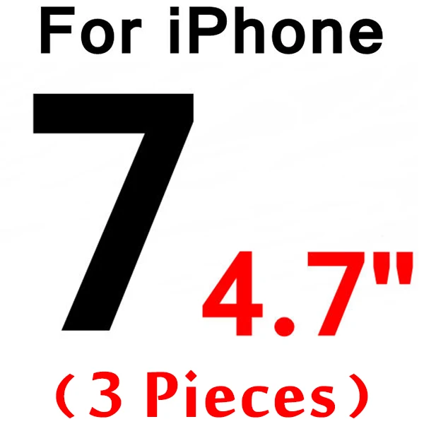 for iPhone 7 3 шт 0,26 мм закаленное стекло для iPhone 11 Pro X XR 8 7 6 6s стекло протектор экрана для iPhone 11 7 8 Plus XS Max защитное стекло - Цвет: for iPhone 7