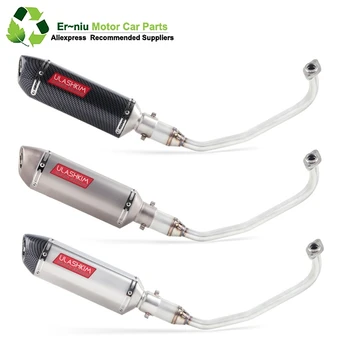 

PCX 125 150 Motorcycle Scooter Exhaust Muffler Full System Middle Pipe Slip-On Escape Fit For HONDA PCX125 PCX150