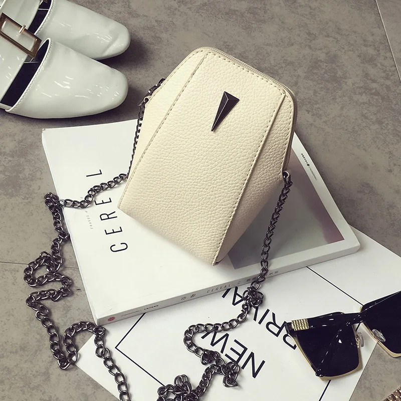 

Dv2016 Spring And Autumn Korean-style Fashion Embossed Leather Bag with Chain Hardware Mini Bag Mobile Phone Bag Shoulder Women'
