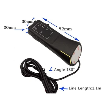 

1x Remote Control Black Universal Car Steering Wheel Stalk Button Radio