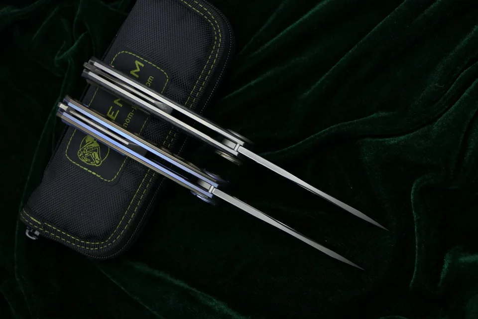 Складной нож VENOM HARPOON M390 из титановой стали для кемпинга охоты выживания