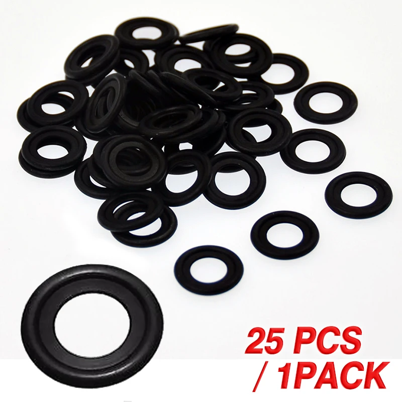 

For Opel 25pcs M12 Rubber Engine Oil Drain Plug Gasket Washer Accessories Kit 12616850 Dropshipping