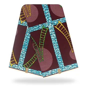 

Excellent party clothing material African veritable print ankara cotton wax fabric (6yards/lot) SWV613